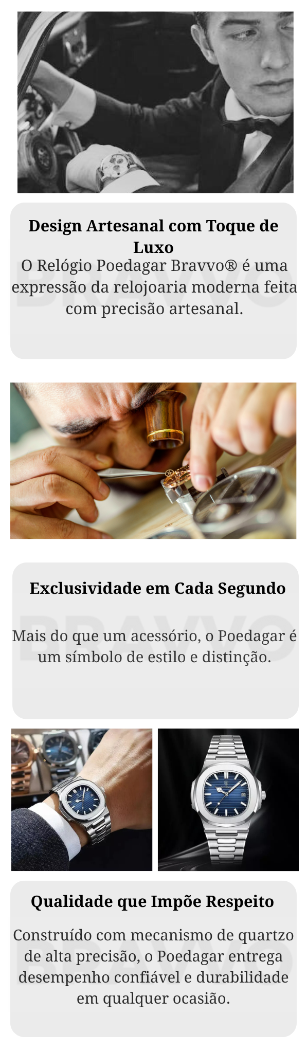 Relógio Poedagar Bravvo®